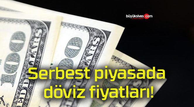 Serbest piyasada döviz fiyatları!