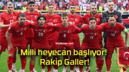 Milli heyecan başlıyor! Rakip Galler!