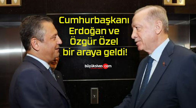 Cumhurbaşkanı Erdoğan ve Özgür Özel bir araya geldi!