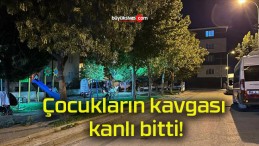 Çocukların kavgası kanlı bitti!