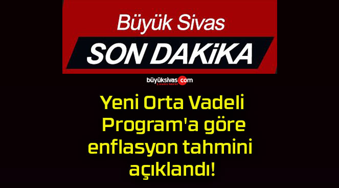 Yeni Orta Vadeli Program’a göre enflasyon tahmini açıklandı!