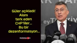 Güler açıkladı! Alanı terk eden CHP’liler… Bu bir dezenformasyon…