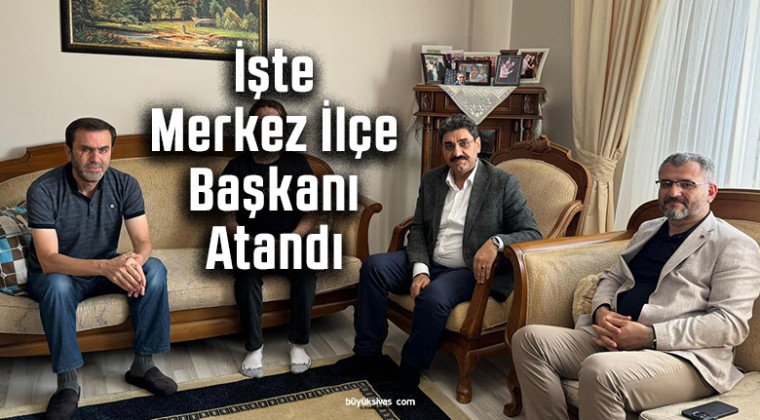 AK Parti Sivas Merkez İlçe Başkanlığı’na Rufet Arslan Atandı