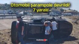 Otomobil şarampole devrildi! 7 yaralı!