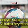 Trendyol Süper Lig’de 7. hafta heyecanı!