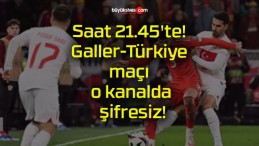 Saat 21.45’te! Galler-Türkiye maçı o kanalda şifresiz!