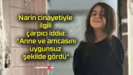 Narin cinayetiyle ilgili çarpıcı iddia: “Anne ve amcasını uygunsuz şekilde gördü”