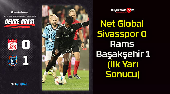 Net Global Sivasspor 0-1 Rams Başakşehir (İlk Yarı Sonucu)