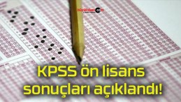 KPSS ön lisans sonuçları açıklandı!