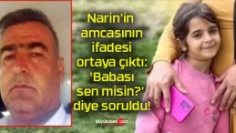 Narin’in amcasının ifadesi ortaya çıktı: ‘Babası sen misin?’ diye soruldu!