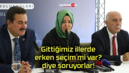 Gittiğimiz illerde erken seçim mi var?