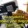 Akaryakıtta tabela yine değişti! Zam geldi!