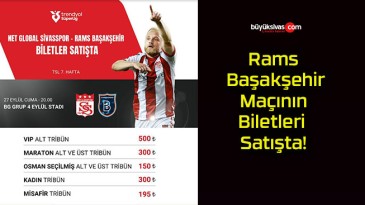 Rams Başakşehir Maçının Biletleri Satışta!