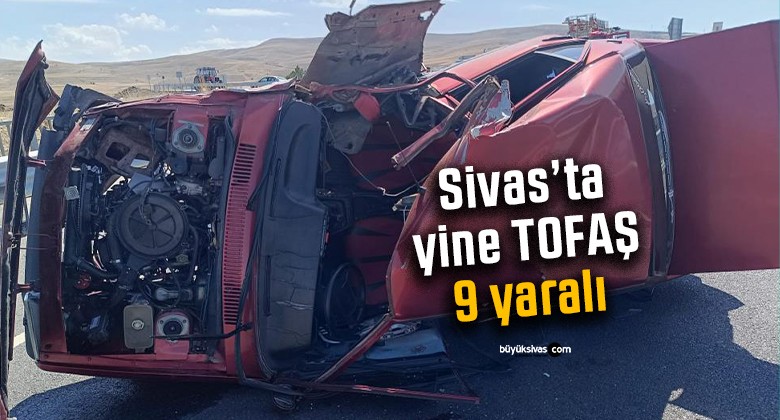 Fiat Tofaş marka otomobil kağıt gibi buruştu: 9 yaralı