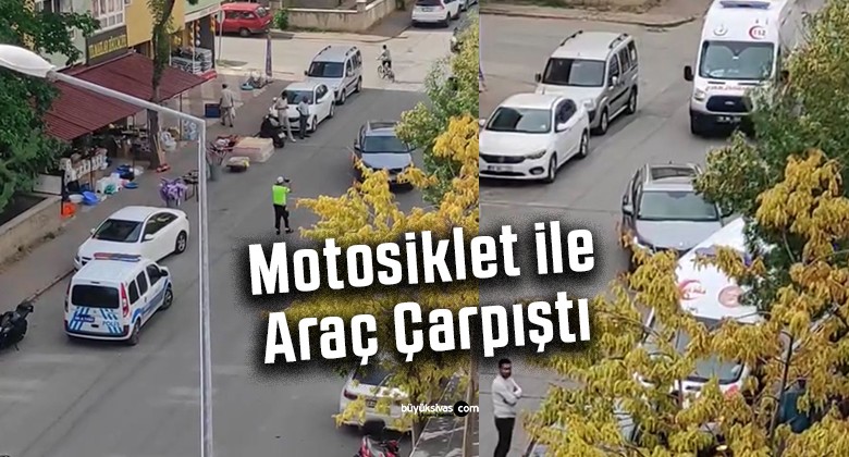 Sivas Huzur Mahallesi’nde Araç ile Motosiklet Çarpıştı: Yaralılar Var