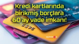 Kredi kartlarında birikmiş borçlara 60 ay vade imkanı!