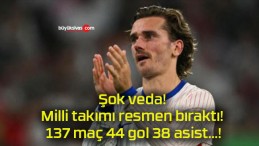 Şok veda! Milli takımı resmen bıraktı! 137 maç 44 gol 38 asist…!