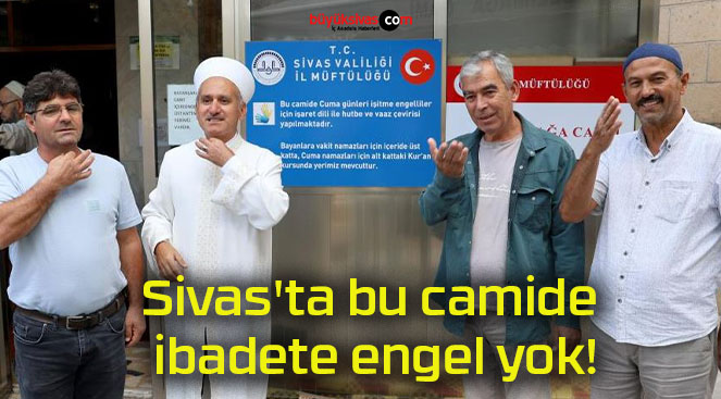 Sivas’ta bu camide ibadete engel yok!