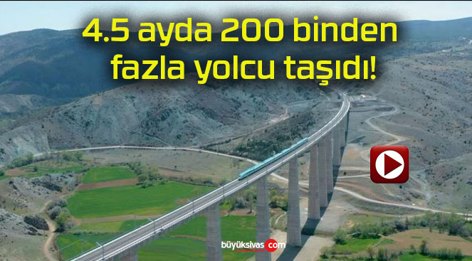 4.5 ayda 200 binden fazla yolcu taşıdı!