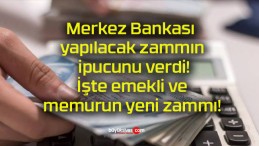 Merkez Bankası yapılacak zammın ipucunu verdi! İşte emekli ve memurun yeni zammı!