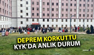 Sivas’ta yaşanan art arda depremler üniversite öğrencilerini korkuttu