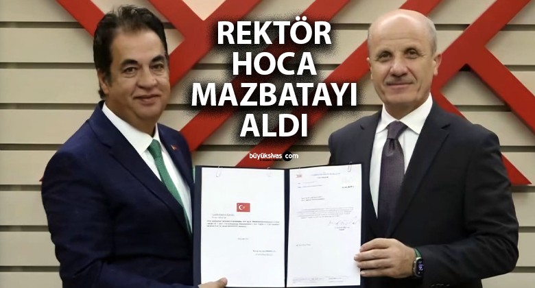 Rektör Ahmet Şengönül mazbatayı aldı… Hedef en az 8 yıl rektörlük