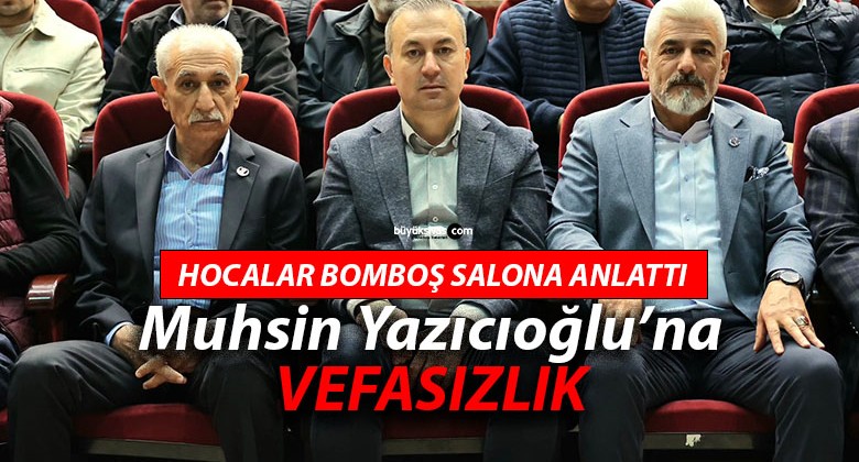 Üzgünüz! Muhsin Yazıcıoğlu Anısına Düzenlenen Söyleşide Salon Boştu