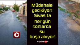 Müdahale gecikiyor! Sivas’ta her gün tonlarca su boşa akıyor!