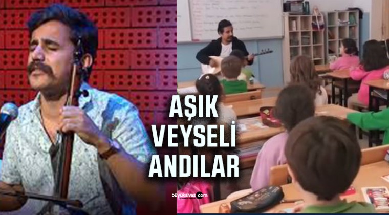 Sanatçı Uğur Önür Sivas’ta Çocuklarla Aşık Veysel’i Andı