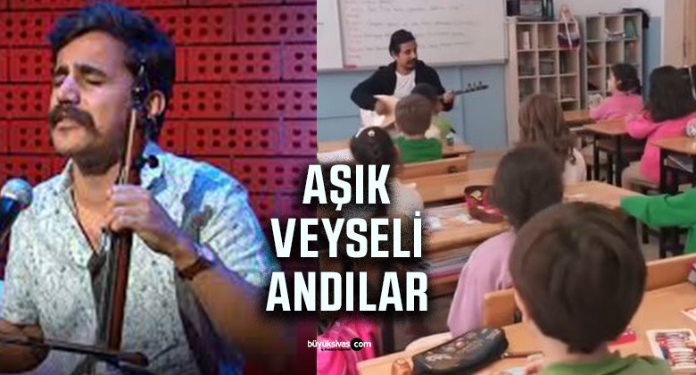 Sanatçı Uğur Önür Sivas’ta Çocuklarla Aşık Veysel’i Andı