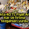 Balıkta 40 TL Fiyat Artışı:Kar ve fırtına tezgahları vurdu