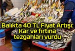 Balıkta 40 TL Fiyat Artışı:Kar ve fırtına tezgahları vurdu