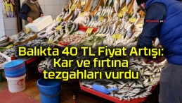 Balıkta 40 TL Fiyat Artışı:Kar ve fırtına tezgahları vurdu