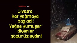 Sivas’a Kar Yağıyor!