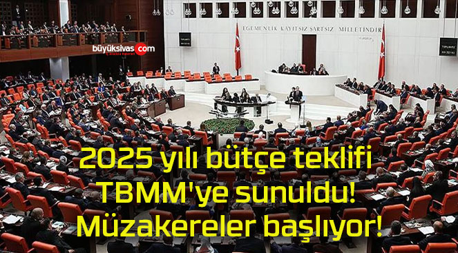 2025 yılı bütçe teklifi TBMM’ye sunuldu! Müzakereler başlıyor!