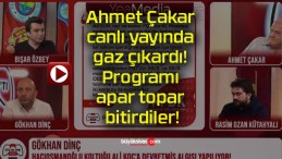 Ahmet Çakar canlı yayında gaz çıkardı! Programı apar topar bitirdiler!