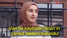 Van’da kaybolan Rojin’in cansız bedeni bulundu!