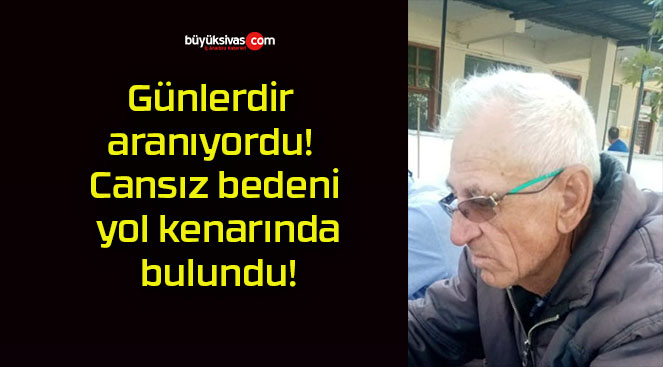 Günlerdir aranıyordu! Cansız bedeni yol kenarında bulundu!