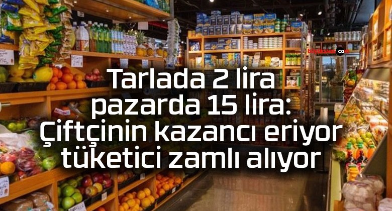 Tarlada 2 lira pazarda 15 lira: Çiftçinin kazancı eriyor tüketici zamlı alıyor