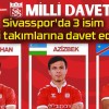 Sivasspor’da 3 isim milli takımlarına davet edildi!