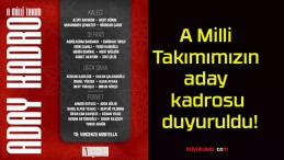 A Milli Takımımızın aday kadrosu duyuruldu!