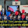 Sivas’ta ‘Tim Jandarma’ ile çocuklara güvenlik eğitimi!