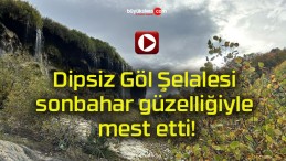 Dipsiz Göl Şelalesi sonbahar güzelliğiyle mest etti!