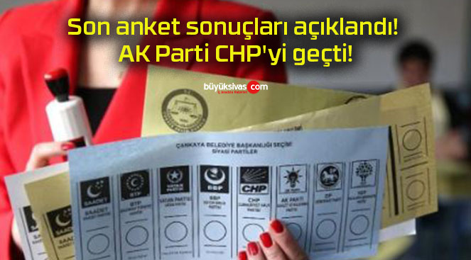 Son anket sonuçları açıklandı! AK Parti CHP’yi geçti!