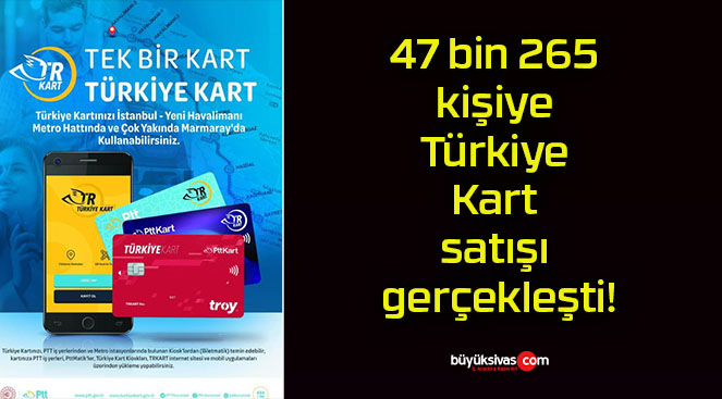 47 bin 265 kişiye Türkiye Kart satışı gerçekleşti!