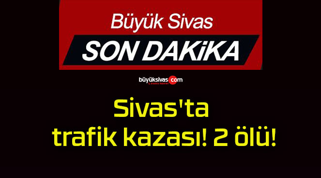 Sivas’ta trafik kazası! 2 ölü!