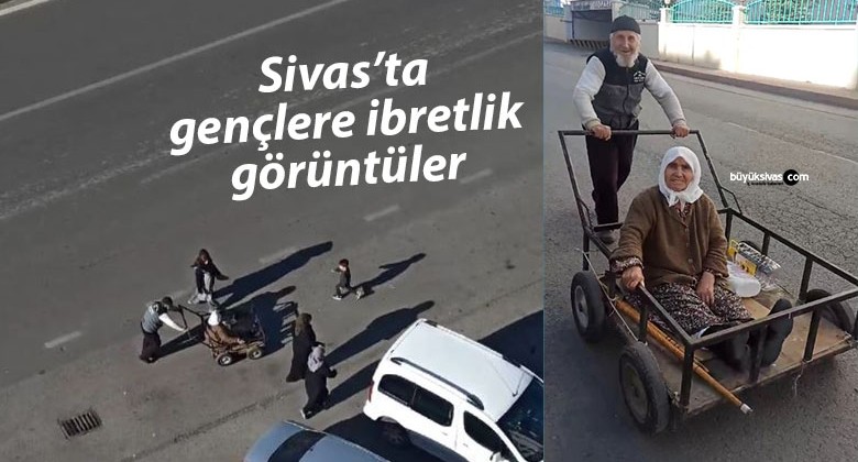 Sivas’ta Yürek Isıtan Görüntü Gençlere İbret Oldu