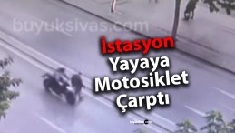 Sivas’ta Motosiklet Kazası: Yaya Yaralandı