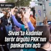 Sivas’taki Kadın Cinayetleri Eyleminde PKK Pankartı Tepki Çekti