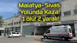 Malatya- Sivas Yolunda Kaza! 1 ölü! 2 yaralı!